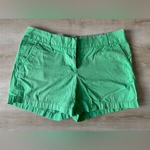J. Crew Vibrant Green Chino Shorts